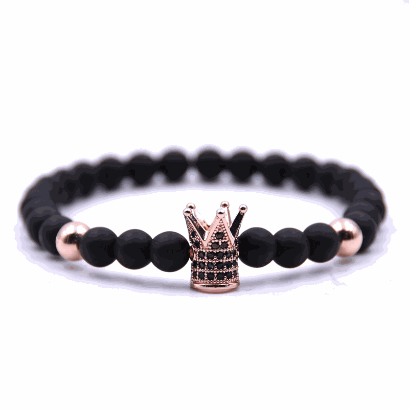 Rose Gold Crown Bracelet - BRACELET Stone & Soul