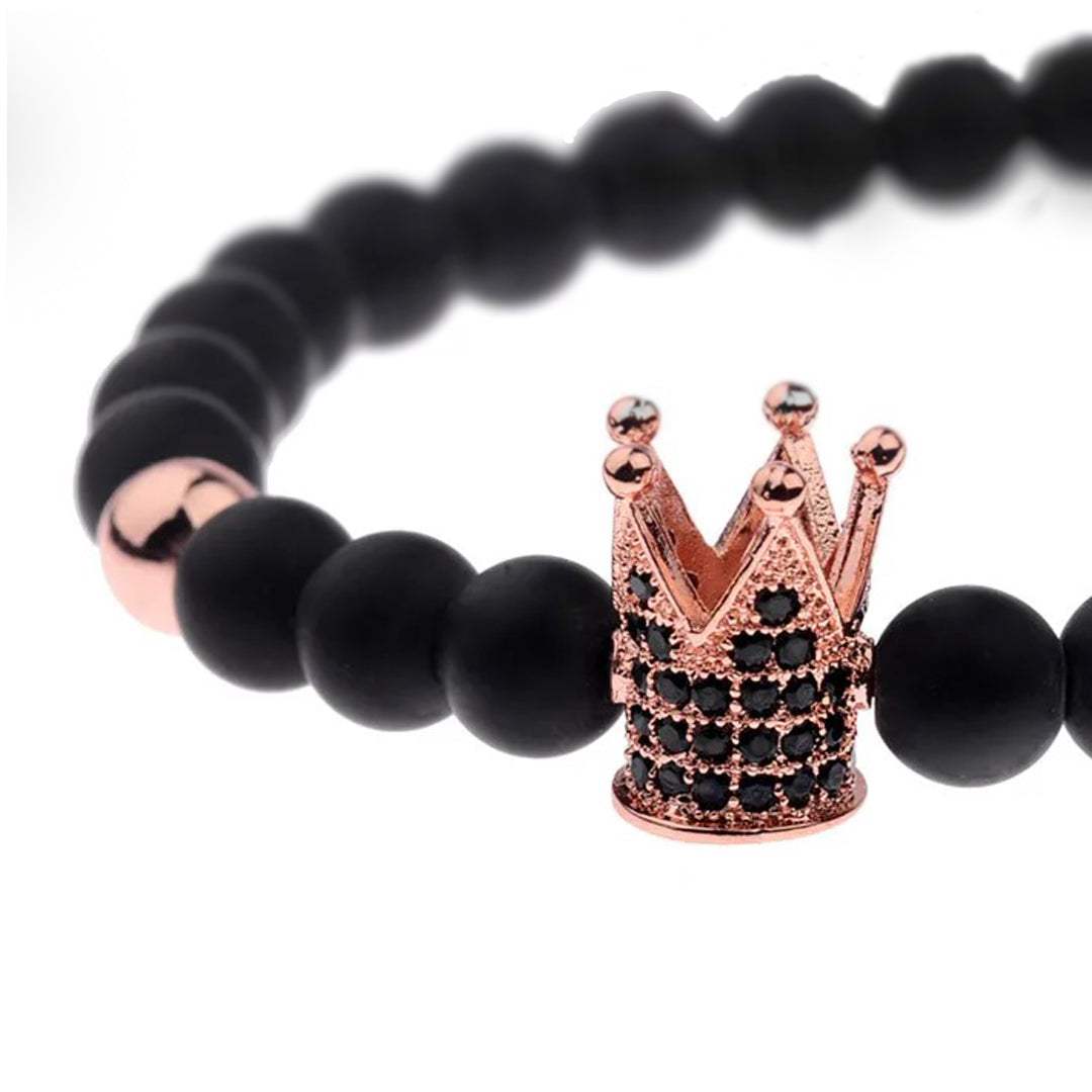 Rose Gold Crown Bracelet - BRACELET Stone & Soul