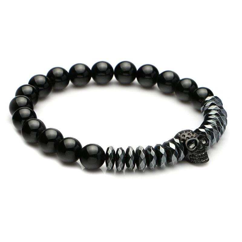 Onyx Skull Bracelet - BRACELET Stone & Soul