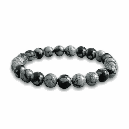 Snowflake Obsidian Bracelet - BRACELET Stone & Soul