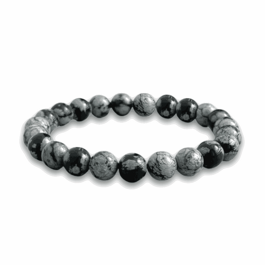 Snowflake Obsidian Bracelet - BRACELET Stone & Soul