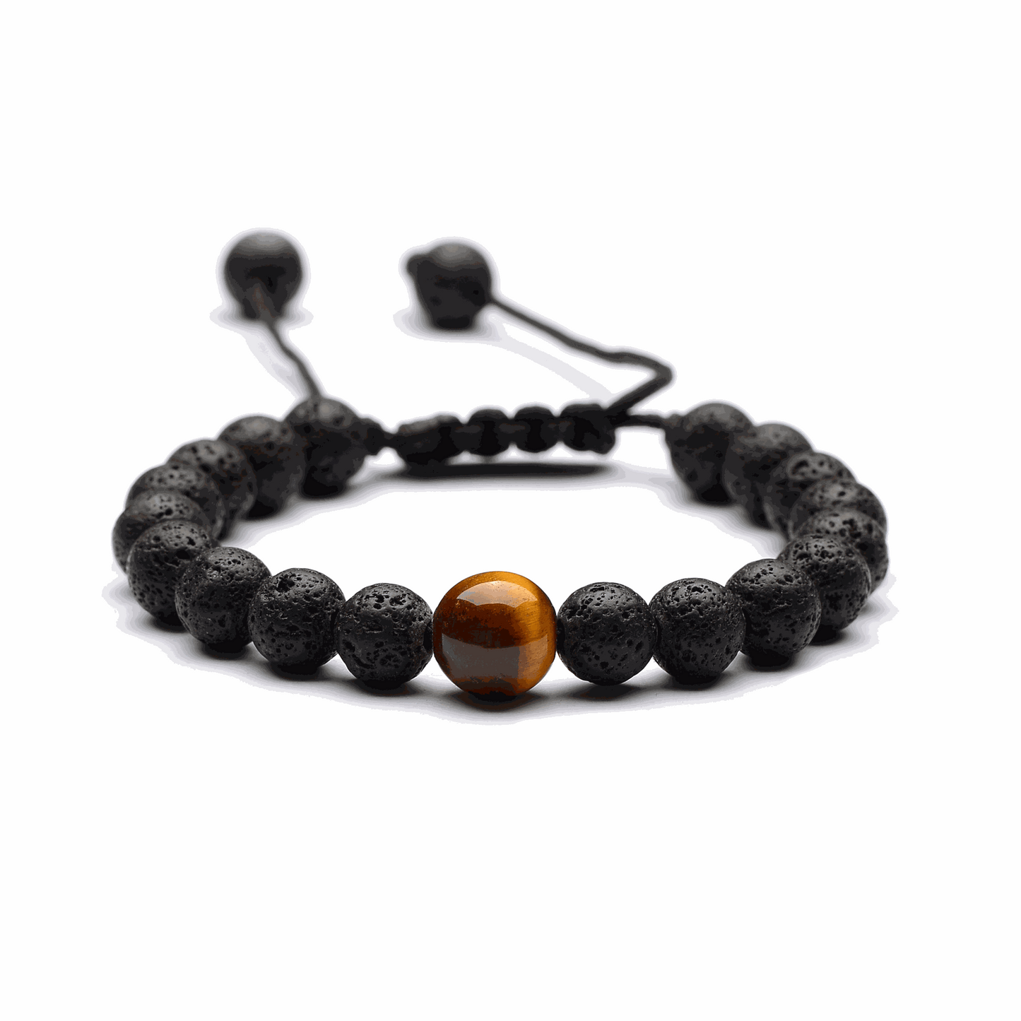 Tiger’s Eye Core Lava Bracelet - BRACELET Stone & Soul