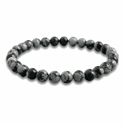 Snowflake Obsidian Bracelet - BRACELET Stone & Soul