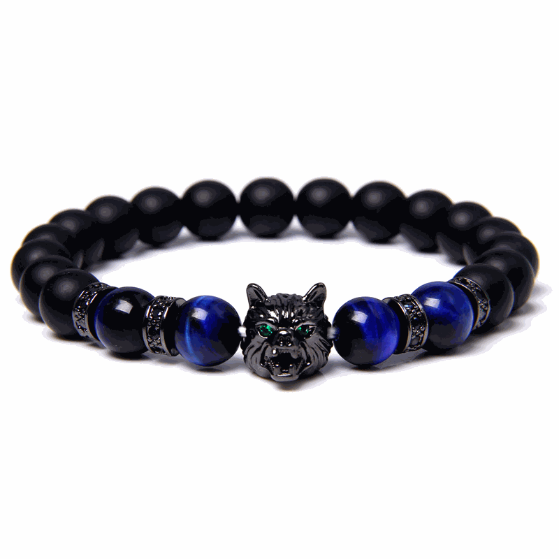 Blue Tiger’s Eye Fang Bracelet - BRACELET Stone & Soul