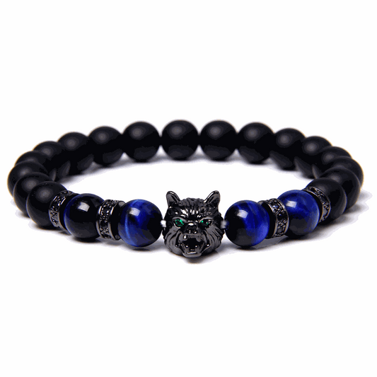 Blue Tiger’s Eye Fang Bracelet - BRACELET Stone & Soul