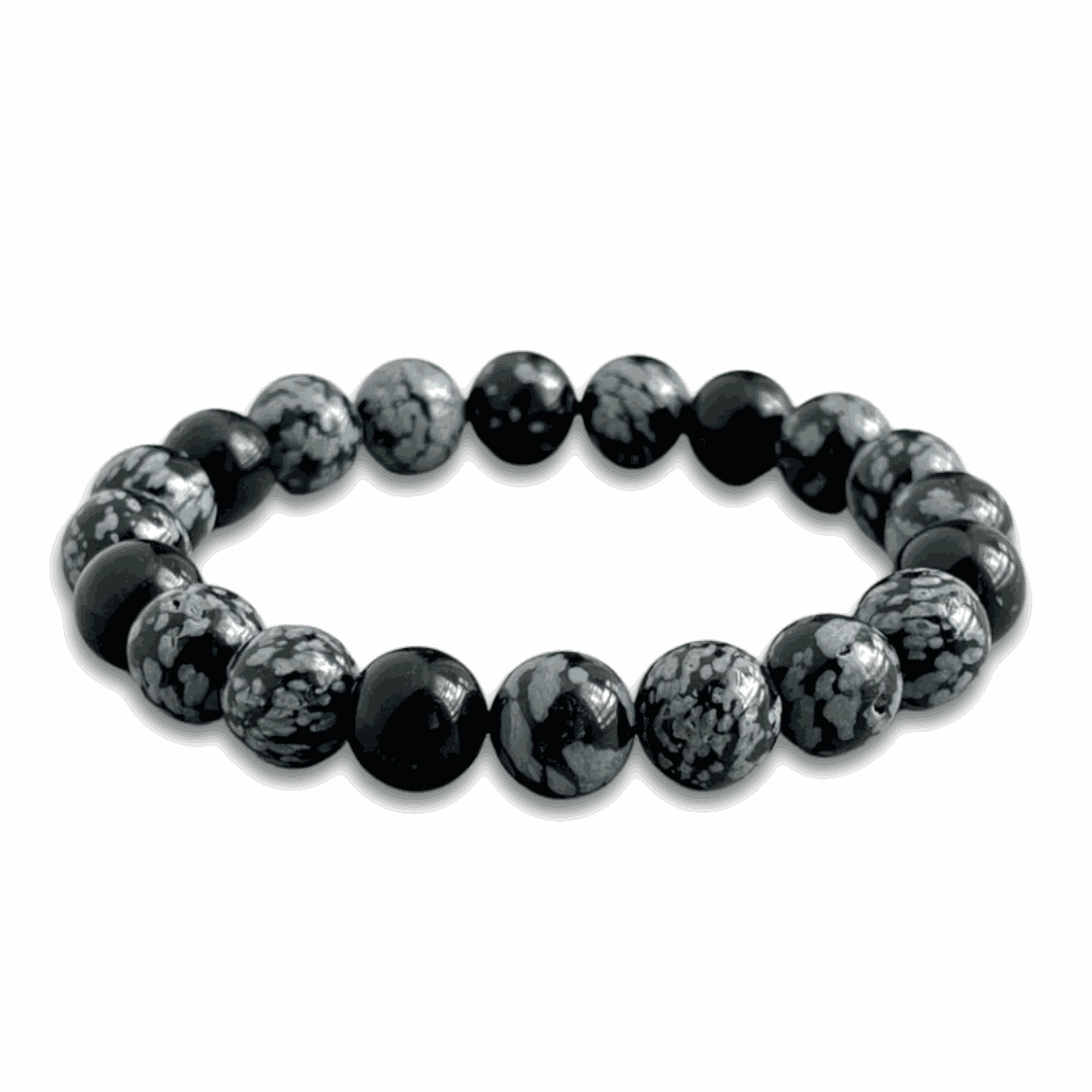 Snowflake Obsidian Bracelet - BRACELET Stone & Soul