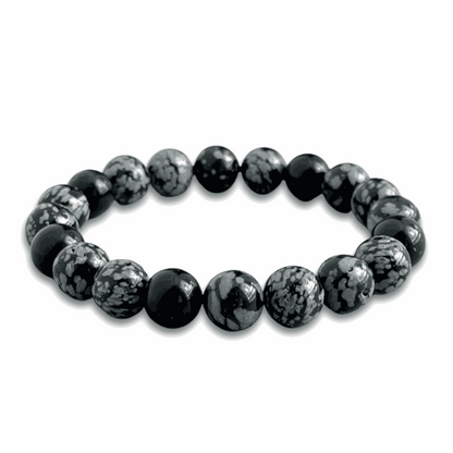 Snowflake Obsidian Bracelet - BRACELET Stone & Soul