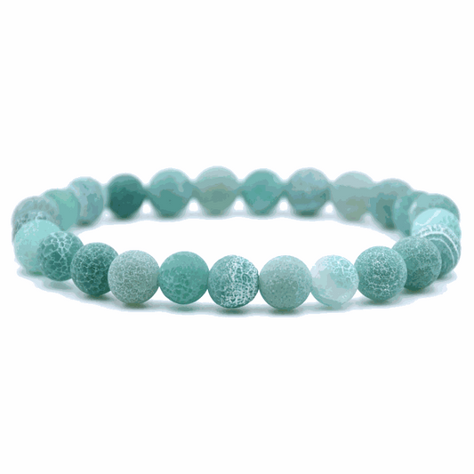 Green Weathered Agate Bracelet - BRACELET Stone & Soul
