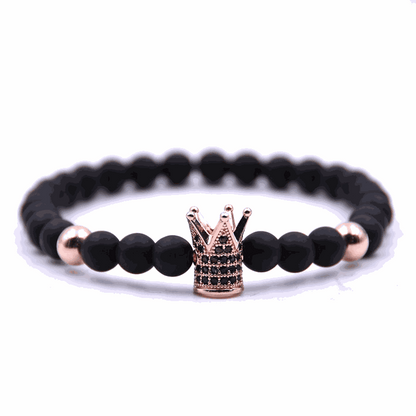 Rose Gold Crown Bracelet - BRACELET Stone & Soul