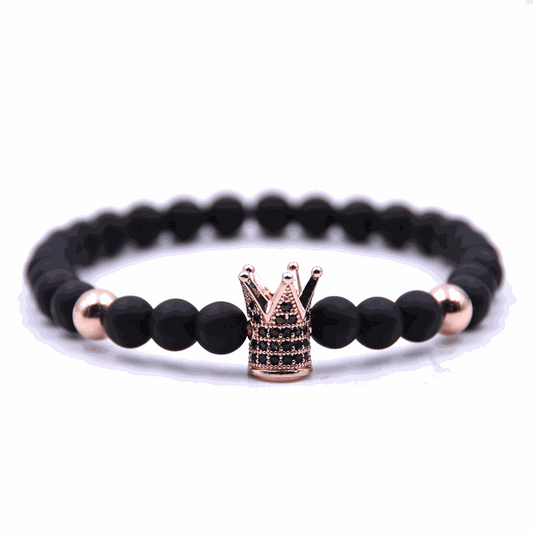 Rose Gold Crown Bracelet - BRACELET Stone & Soul