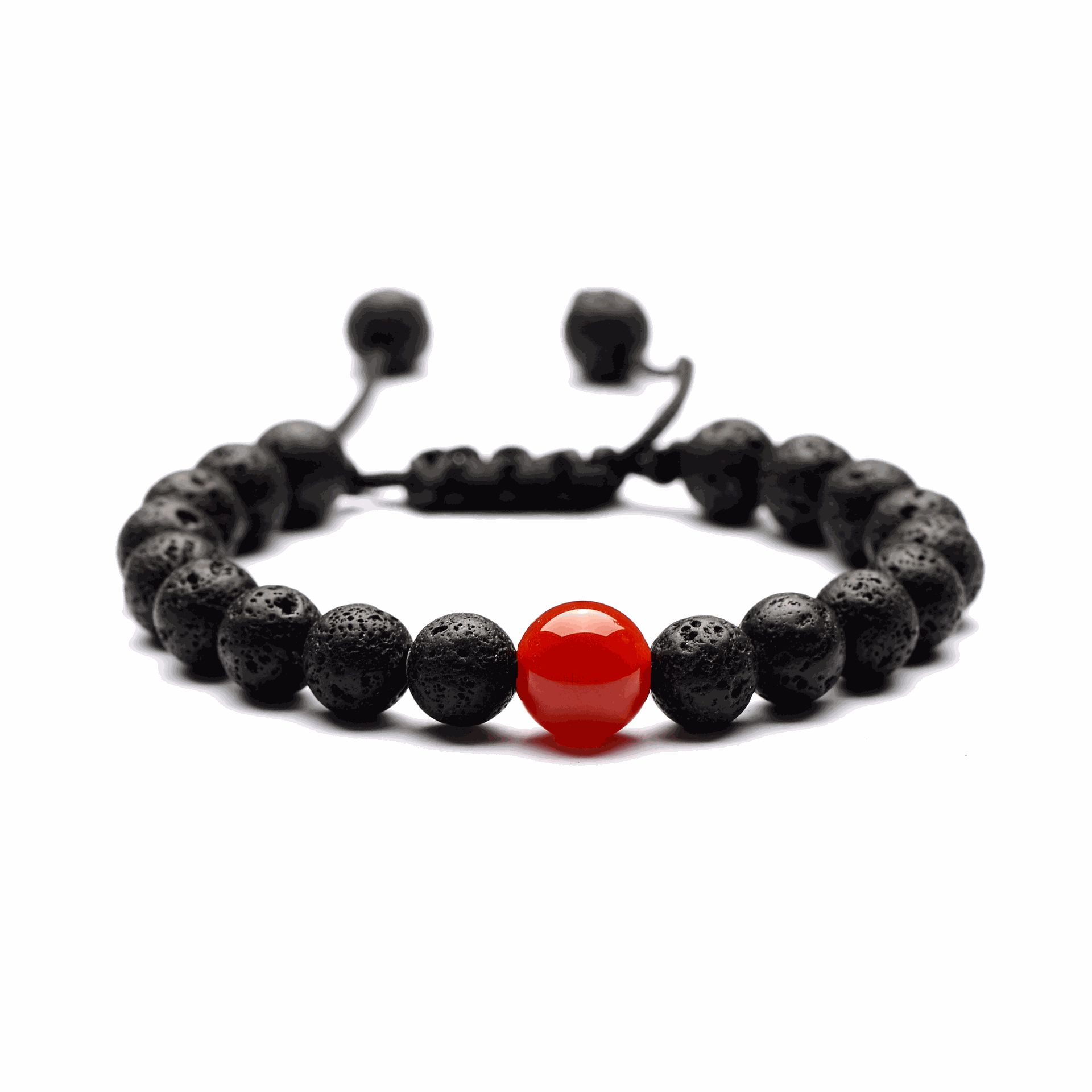 Red Core Lava Bracelet - BRACELET Stone & Soul