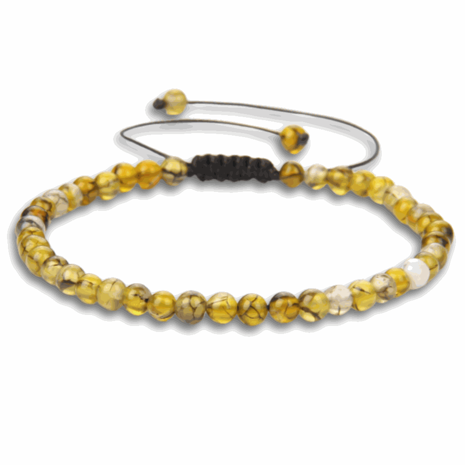 Golden Dragon Vein Agate Bracelet - BRACELET Stone & Soul
