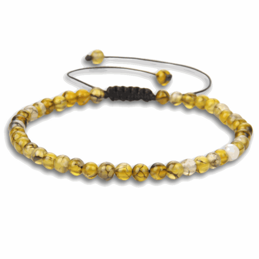 Golden Dragon Vein Agate Bracelet - BRACELET Stone & Soul